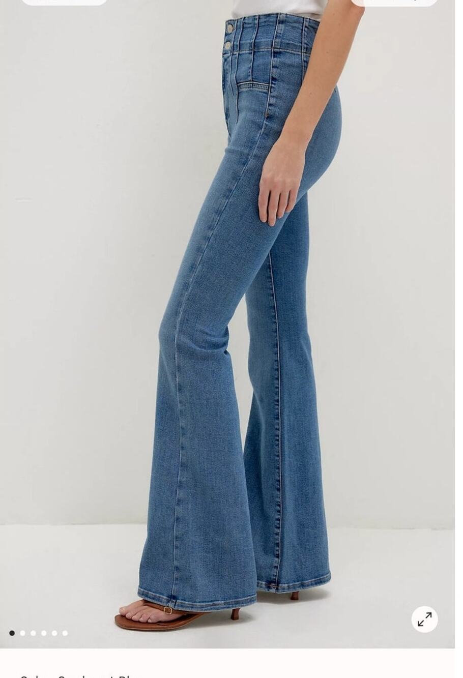 Free People We The Free Jayde Flare Jeans SZ 29 Bohochic Festival Season Casual